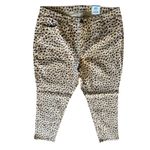 Style & Co  Plus Size 20W Leopard Print Skinny Mid Rise Curvy Fit Jeans Photo 1