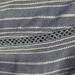 Fever Boho Striped Blouse Size XXL Blue Photo 2