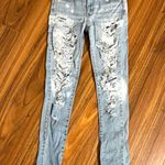 American Eagle Light Wash Bleached Denim Jeans Photo 1