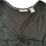 Liz Claiborne Sleeveless Black Dress Women Size X-Large Crochet Details Classic Photo 1