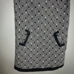 Tibi  Black and White Shift Mini‎ Dress Size 4 Geometric Retro Sleeveless Photo 3