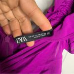 ZARA  purple blogger favorite ruched sleeveless dress‎ size XS Photo 6