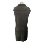 Joie  Soft Gray Turtleneck Cap Sleeve Knit Pocket Shift Mini Sweater Dress Size S Photo 1