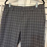 Banana Republic  Gray And‎ White Window Pane Cuffed Dress Pants Size 8 Photo 0