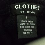 Clothes 100% Soft Wool Black Coat Size L Excellent Size L Photo 6