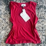 Current/Elliott NWT Current Elliott linen cotton tied up muscle tank top Photo 4