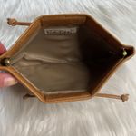 Carlos Falchi Vintage Tan Leather Patchwork Clutch Photo 2