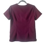 FIGS  Burgundy Casma Three-Pocket Scrub Top Size XS Photo 3