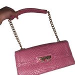 Liz Claiborne Pink y2k faux croc  bag boho spring Diamond charms shoulder handbag Photo 0