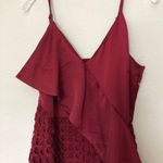Lucy Paris NWOT Ruffle Red Lace Dress Photo 3