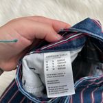 American Eagle  Denim Striped Hi-Rise Mini Skirt Photo 5