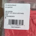 Free People  Heart of Gold Leotard Strawberry New Medium Photo 1