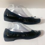 Clarks EUC Candra Glow Black Suede Leather Cap Toe Bow Slip On Flats Size 6.5M Photo 7