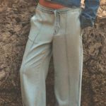 ZARA Trf Light Blue Denim Joggers Wide Leg Pants Size 2 Photo 0