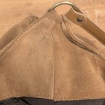 EXPRESS Brown Suede Leather Shoulder Bag Purse Photo 9