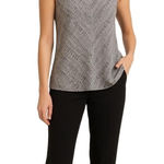 cupio  Gray Textured Knit Sleeveless Top | Women’s Large Photo 0