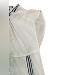 Rachel Zoe White and Navy Embroidered Cotton Kaftan Swim Cover-Up Photo 5