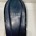 Stuart Weitzman  black fabric shoes. 3”lacquer heels. Leather insole. Size 8. Photo 4