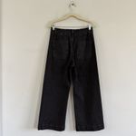 Pilcro Anthropologie  The Skipper High Rise Black Crop Wide Leg Jeans Photo 4