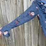 Keepsake Run Free Floral Print Ruffled Dress Blue Size XS Long Sleeve New Photo 2