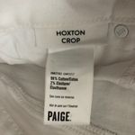 Paige Womens Hoxton Crop Distressed White Denim Jeans Size 27 Photo 6