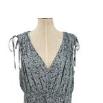 Madewell Plus Sophia Smocked Midi Dress Florentine Floral Blue Gray Plus Size 3X Photo 3