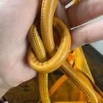 Dolce & Gabbana Dolce &‎ Gabbana D&G Rhinestone Embellished Clear Orange Vinyl Tote Bag Photo 12