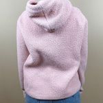 FILA  Josephine Hoodie Medium Teddy Sherpa Sweatshirt Pastel Pink Sweater Photo 7