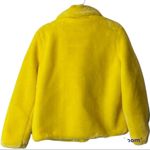 Juicy Couture Black Label Yellow Faux Fur Short Zip Up Jacket Size Large Photo 2