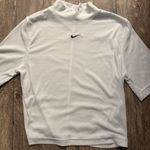 Nike  White Ribbed Tee Photo 0