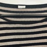 Cream and Black 100% Silk Short Sleeve Shirt Photo 1