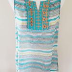 Francesca's  Miami aztec blouse size large Photo 0