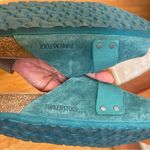 Birkenstock Kyoto Dark Teal Nubuck/Suede Leather Sandals Size 38 Photo 8