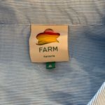 Farm Rio  Blue Banana Cocina Striped Shirt Photo 4