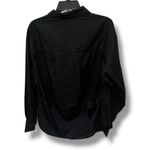 Topshop  oversized black button down shirt women's size 10 NWT Photo 3