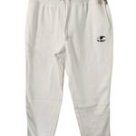 Champion NWT Reverse Weave Joggers C Logo White Heavyweight Sweatpants Womens XL Photo 0