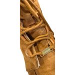 Bebe  Leyila Brown Suede & Faux Fur Lined Ankle Boots/ Lace Up, Comfort‎ EUC 10 Photo 2