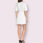 19 Cooper White Polka Dot Faux Wrap Dress Flutter Sleeves size Small NWT *Flaw Photo 1