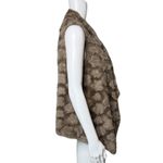 Anthropologie Elevenses Vest Womens Medium Tan Faux Fur Vest Edgy Urban Mob Wife Photo 1
