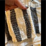 Gypsies & Moondust  L Striped Smocked Crop Top Photo 11