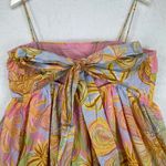 Farm Rio for Anthropologie Floral Print Ruffle Mini Dress Womens XL Pink Photo 12