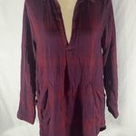 Free People x CP Shades Plaid Pattern Tunic Top w/Front Patch Pockets Photo 0