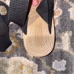 SheIn  2000s bohemian vintage style tan black strap wedge sandals Photo 4