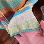 J.Jill rainbow striped knit art to wear cardigan size M Photo 11