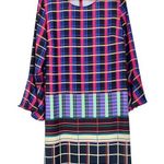 Eloquii New Size 14 Plaid Printed Flare Sleeve Easy Shift Dress Long Sleeves Photo 0