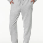 Aritzia  TNA Grey Terry Fleece Mid Rise Boyfriend Sweatpant Pants Womens Small Photo 0