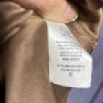 Bronze Animal Print Slip On Dress Small Brown Photo 3