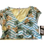 Marilyn Monroe  Tropical Chevron Bikini Women's Size Large New Photo 1