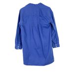 Madewell NWT  Mini Shirtdress in Regenerative Chino Long Sleeve Blue Size Small S Photo 9