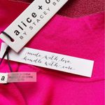Alice + Olivia NWT Metallic Puff Long Sleeve Sweater Dress Hot Pink Size XL NEW Photo 13